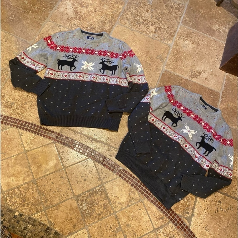 CHAPS Dear Christmas Matching Ugly Sweater Size M/L-Unisex